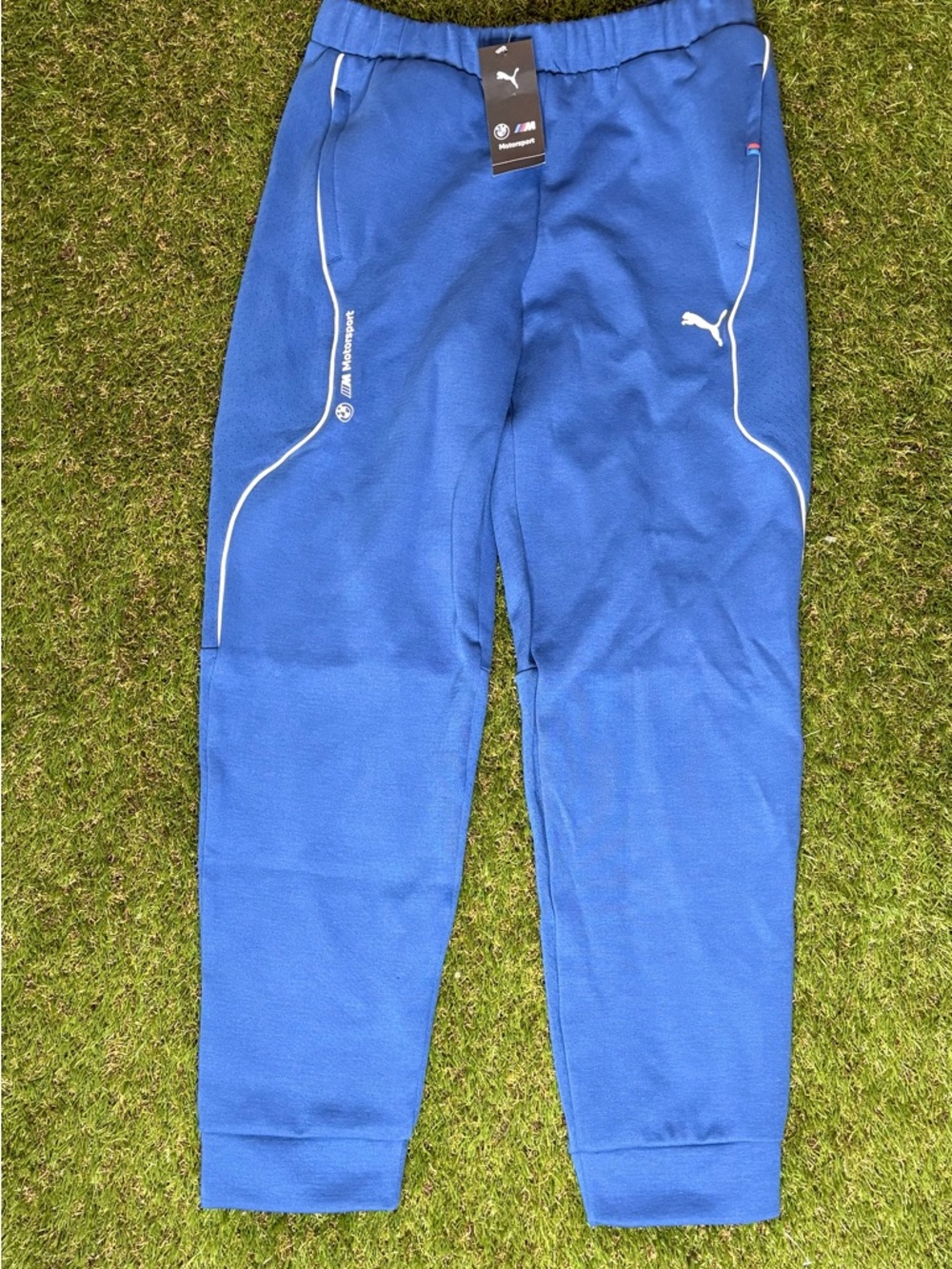 PUMA Bmw M Motorsport Sweatpants Mens Blue Casual Athletic Bottoms 62414604 SZ M